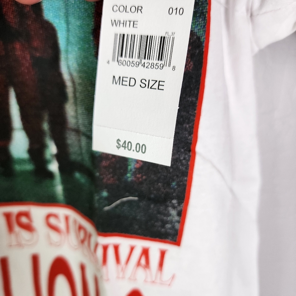 NEW PacSun Squid Games White Graphic Tee Size Medium - Picture 5 of 6